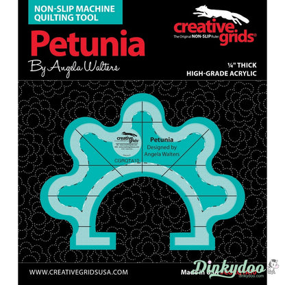 Creative Grids - Angela Walters Machine Quilting Tool - Petunia (Pre-order: Jan 2026)