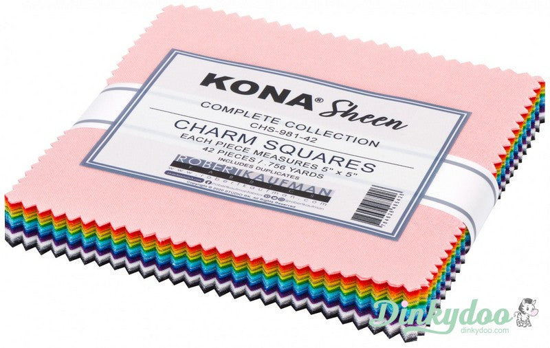Kona Sheen - Charm Pack (Metallic) - Robert Kaufman