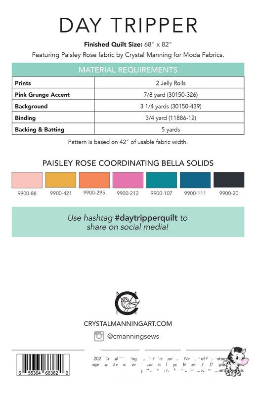 Day Tripper Quilt Pattern - Crystal Manning