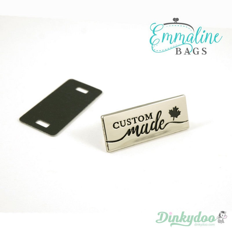Emmaline Bags - Metal Bag Label - "Custom Made"
