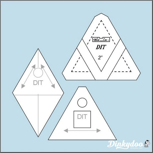 Bloc Loc Multi-sized 5.5 X 5.5 Half Square Triangle Rulers. Select your  size. — Meeting House Fabric