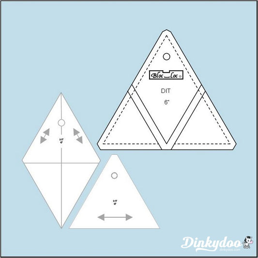 Bloc Loc - 6" Diamond in a Triangle Ruler (Pre-order: Jun 2024)