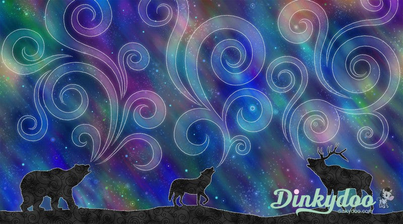 Aurora Borealis - Animal Sky Panel - Dawn Gerety - Northcott