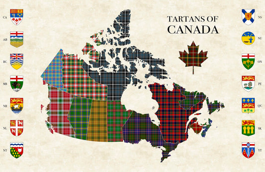 Tartan Traditions of Canada - Panel in Multi - Deborah Edwards - Northcott