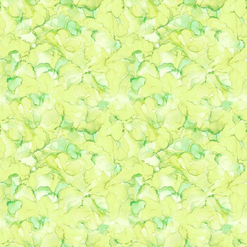 Allure - Watercolor Bloom in Citron - Deborah Edwards - Northcott