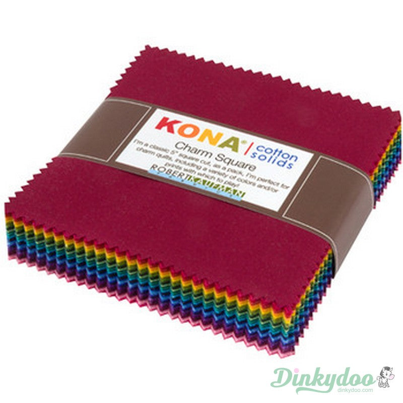 Kona Solids - Dark Colorstory 85 pc - Charm Pack - Robert Kaufman