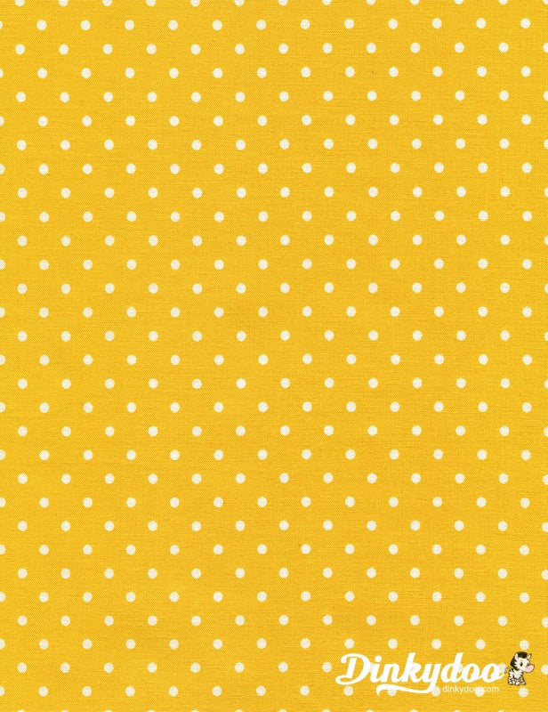 Polka Dot Flannel in Yellow - Timeless Treasures