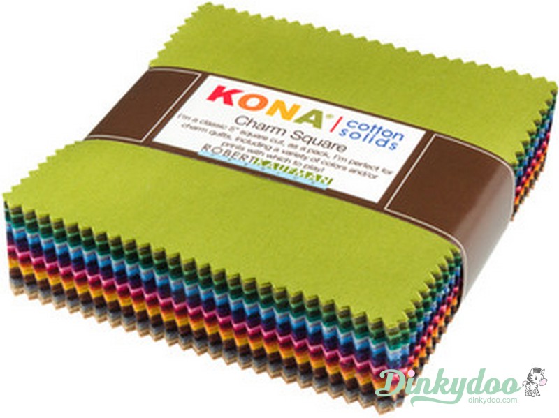 Kona Solids - Dusty 101pc - Charm Pack - Robert Kaufman