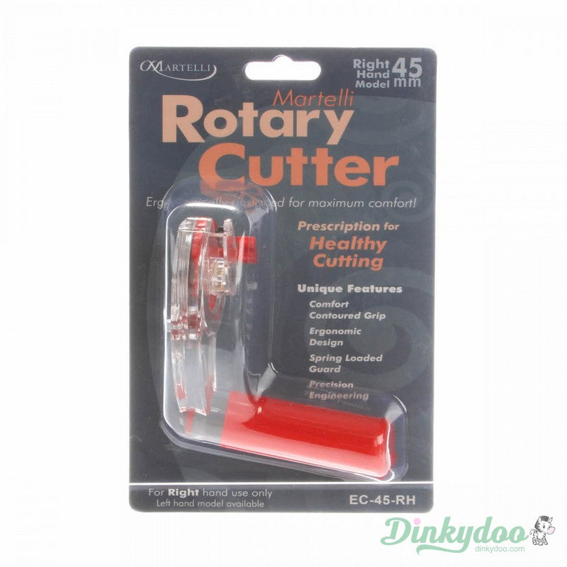 Martelli 45mm Ergonomic Rotary Cutter (Pre-order: Apr 2026) - Dinkydoo Fabrics