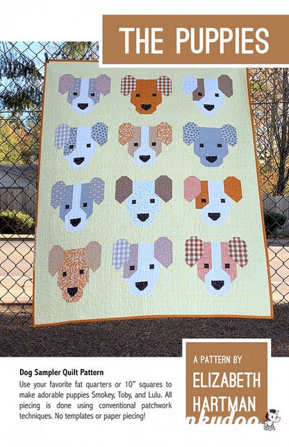 The Puppies - Quilt Pattern - Elizabeth Hartman (Pre-order: July 2024)