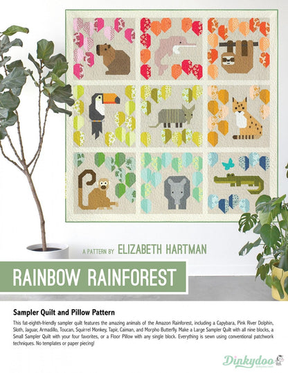 Rainbow Rainforest - Quilt Pattern - Elizabeth Hartman
