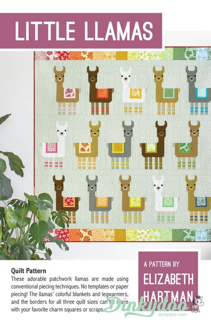 Little Llamas - Quilt Pattern - Elizabeth Hartman (Pre-order: Apr 2026) - Dinkydoo Fabrics