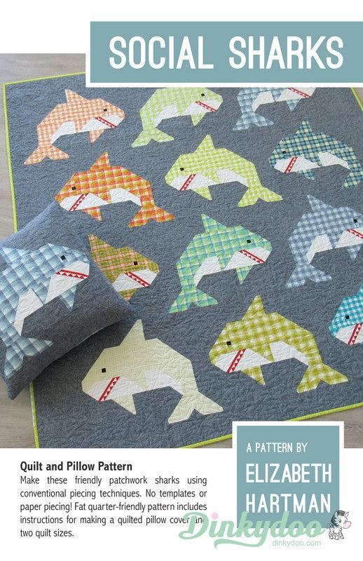 Social Sharks - Quilt Pattern - Elizabeth Hartman