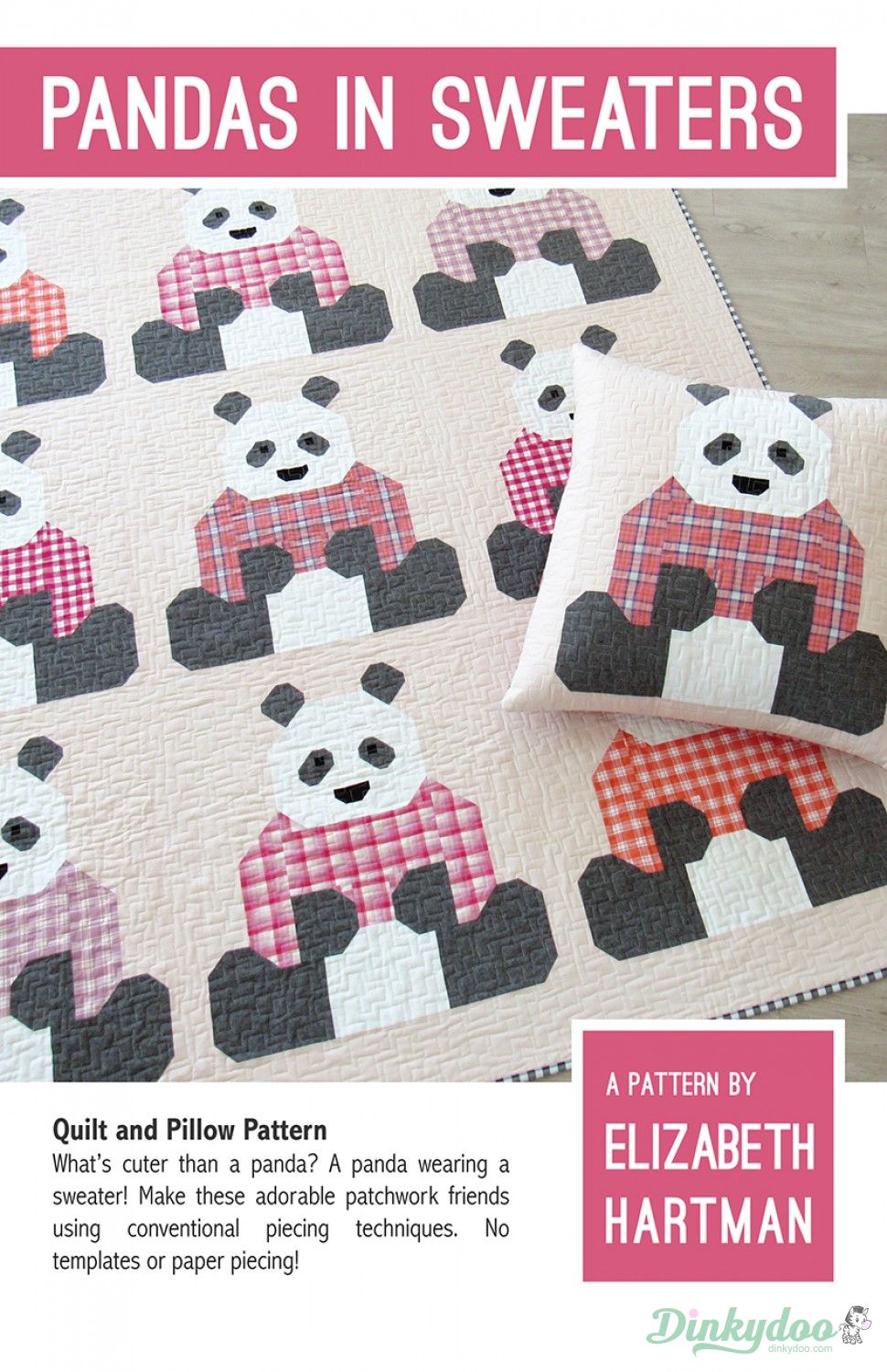 Pandas in Sweaters - Quilt Pattern - Elizabeth