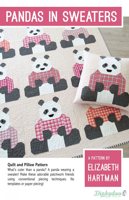 Pandas in Sweaters - Quilt Pattern - Elizabeth