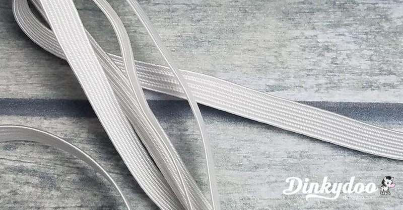 Premium Braided White Elastic 1/4" BY THE YARD - Dritz