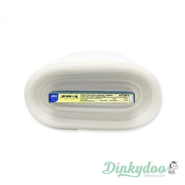 Pellon Flex-Foam 1-Sided Fusible - White (1 Yard) - Dinkydoo Fabrics