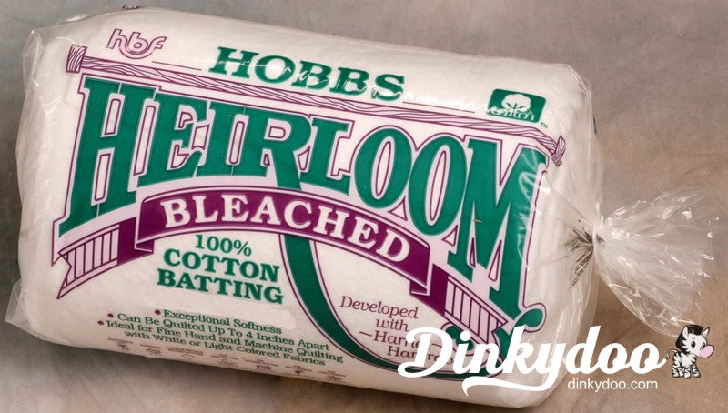 Hobbs Heirloom Bleached 100% Cotton Batting - Queen Size