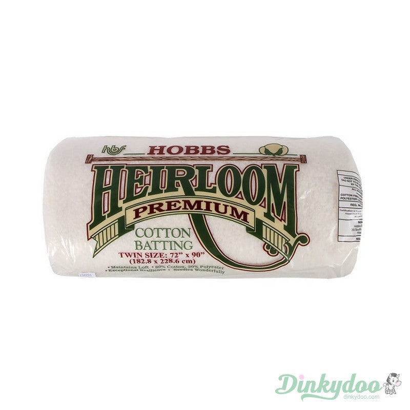 Hobbs Heirloom 80/20 Cotton/Poly Blend Batting - Twin Size
