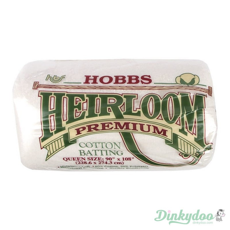 Hobbs Heirloom 80/20 Cotton/Poly Blend Batting - Queen Size