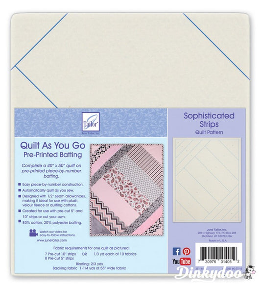 Quilt as you Go - Block Series - Sophisticated Strips - June Tailor (Pre-order: Jun 2024)