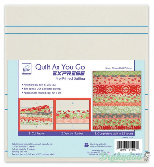 Quilt as you Go - Savvy Stripes - June Tailor (Pre-order: Jun 2024)