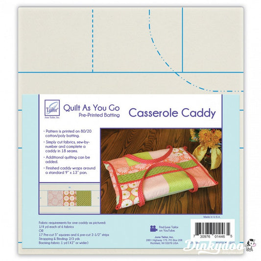 Quilt As You Go Casserole Caddy - June Tailor (Pre-order: Apr 2026) - Dinkydoo Fabrics