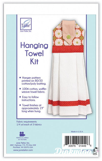Quilt As You Go Hanging Towel Kit - June Tailor (Pre-order: May 2026) - Dinkydoo Fabrics