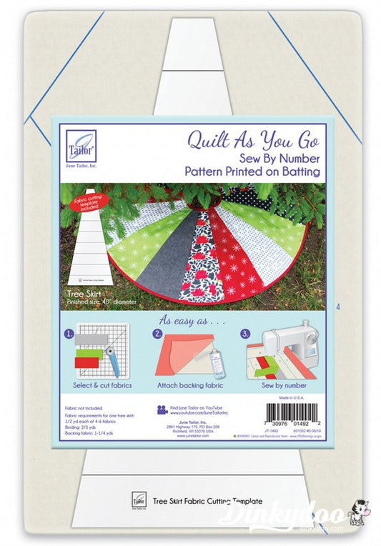 Quilt As You Go Tree Skirt - June Tailor (Pre-order: May 2026) - Dinkydoo Fabrics