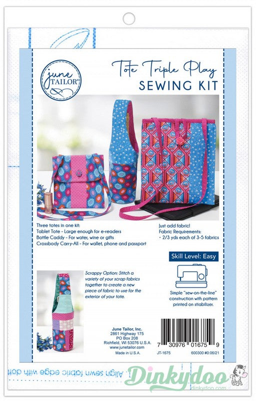 Triple Play Tote Sewing Kit - June Tailor (Pre-order: May 2024)