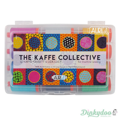 The Kaffe Collective 50wt - Kaffe Fassett & Liza Lucy - Aurifil (FREE STORAGE CASE) (Pre-order: Jun 2024)