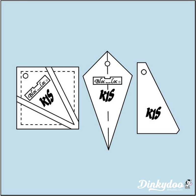 Bloc Loc - 3" Kite in a Square Ruler