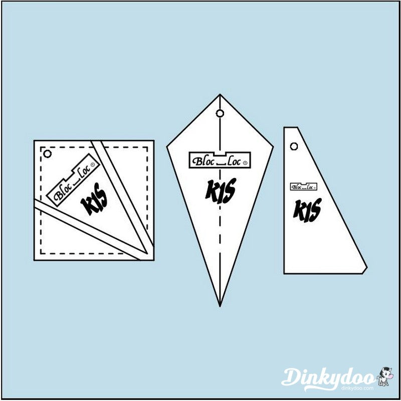 Bloc Loc - 4" Kite in a Square Ruler (Pre-order: Aug 2026)