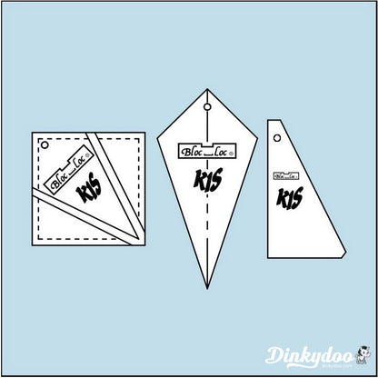 Bloc Loc - 4" Kite in a Square Ruler (Pre-order: Aug 2026)