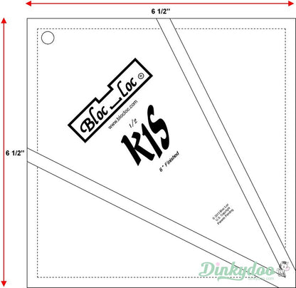 Bloc Loc - 6" Kite in a Square Ruler (Pre-order: Aug 2026)