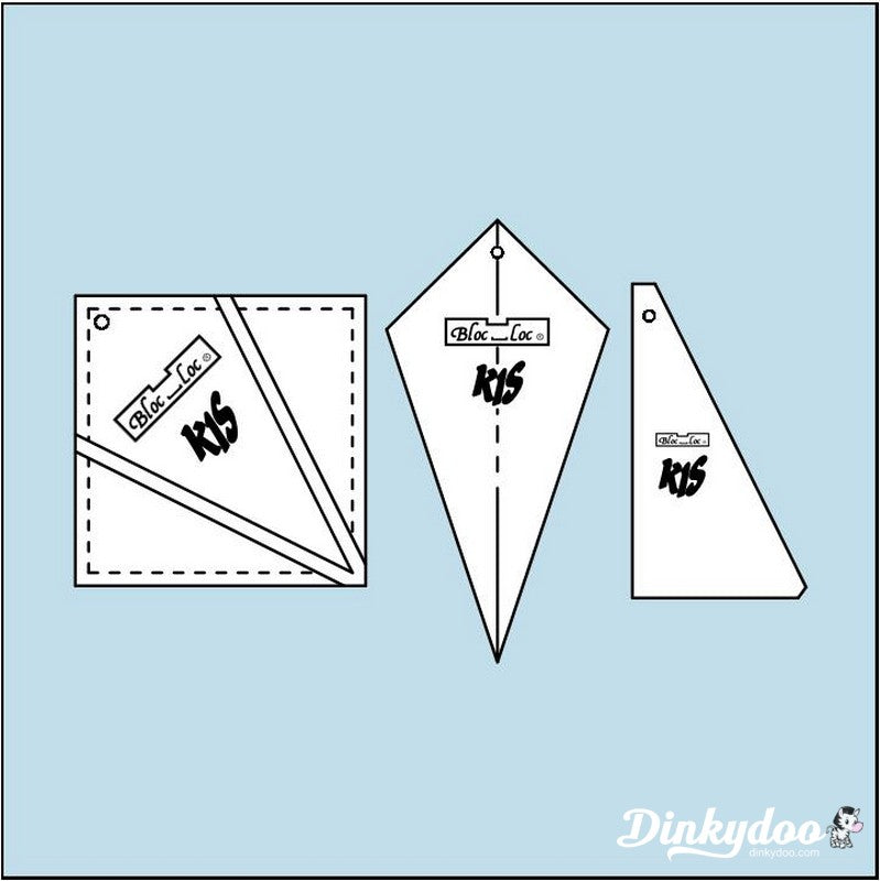 Bloc Loc - 6" Kite in a Square Ruler (Pre-order: Aug 2026)