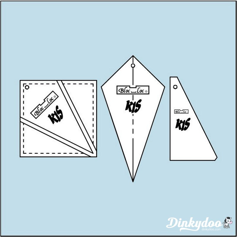 Bloc Loc - 5" Kite in a Square Ruler (Pre-order: Aug 2026)