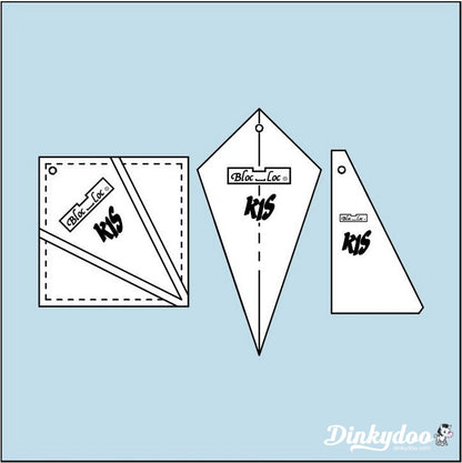 Bloc Loc - 5" Kite in a Square Ruler (Pre-order: Aug 2026)