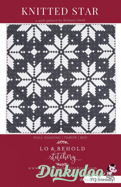 Knitted Star Quilt Pattern - Lo & Behold Stitchary (Pre-order: Aug 2026)
