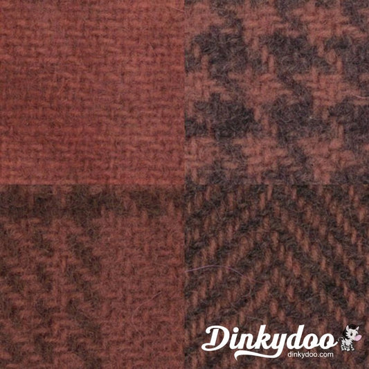 Wool Gatherings Bundle - Crimson Clover 4 Piece Assortment - Primitive Gatherings - Moda