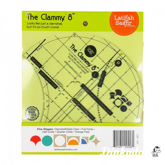 The Clammy Ruler 8" - Latifah Saafir (Pre-order: Apr 2026) - Dinkydoo Fabrics