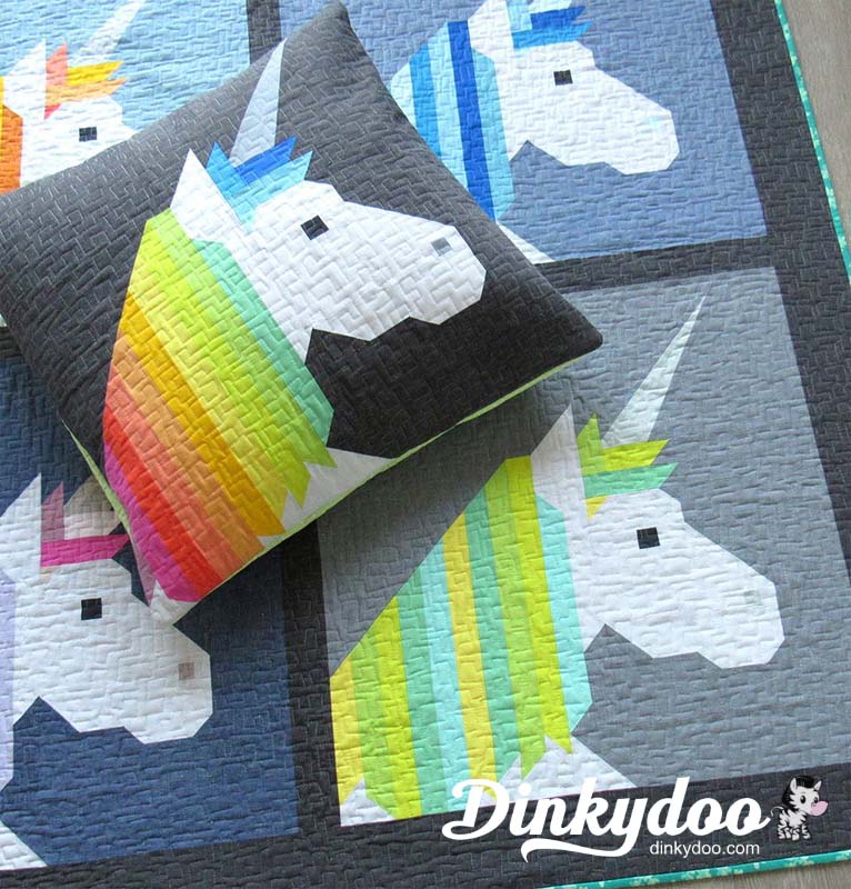 Lisa the Unicorn - Quilt Pattern - Elizabeth Hartman (Pre-order: May 2026) - Dinkydoo Fabrics