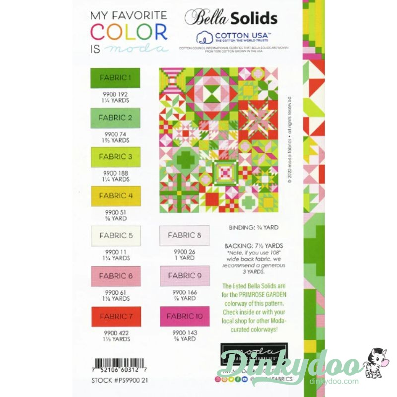 My Favorite Color is Moda Sampler Pattern Booklet