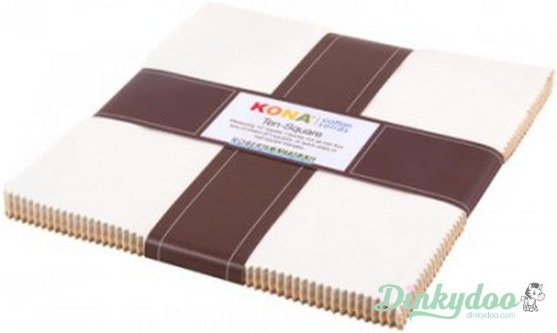 Kona Solids - Not Quite White - Layer Cake - Robert Kaufman