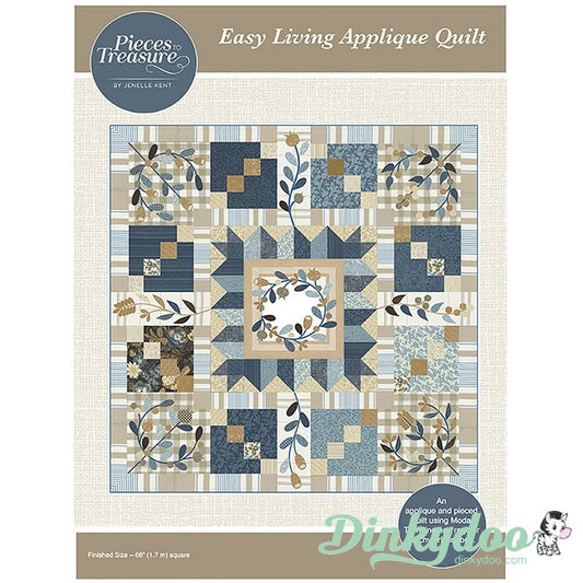 Easy Living Applique Quilt Pattern - Pieces to Treasure - Jenelle Kent