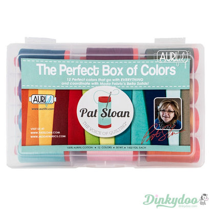Pat Sloan - The Perfect Box of Colors 50wt (FREE STORAGE CASE) - Aurifil (Pre-order: Jun 2024)