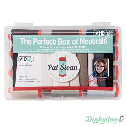 Pat Sloan - The Perfect Box of Neutrals 50wt - Aurifil (FREE STORAGE CASE) (Pre-order: Jun 2024)