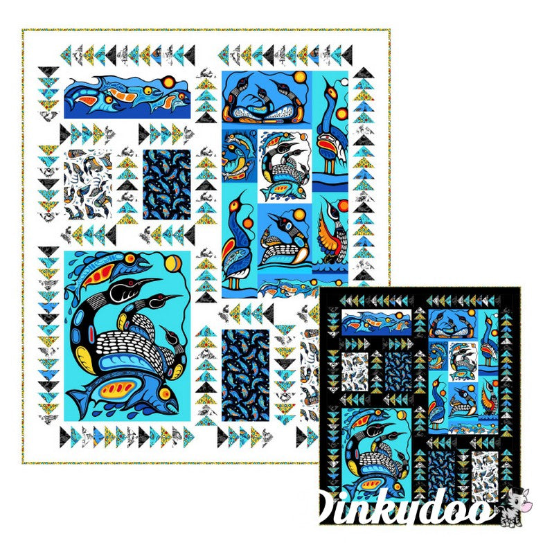 Healing Waters Quilt Pattern Patti's Patchwork Dinkydoo Fabrics