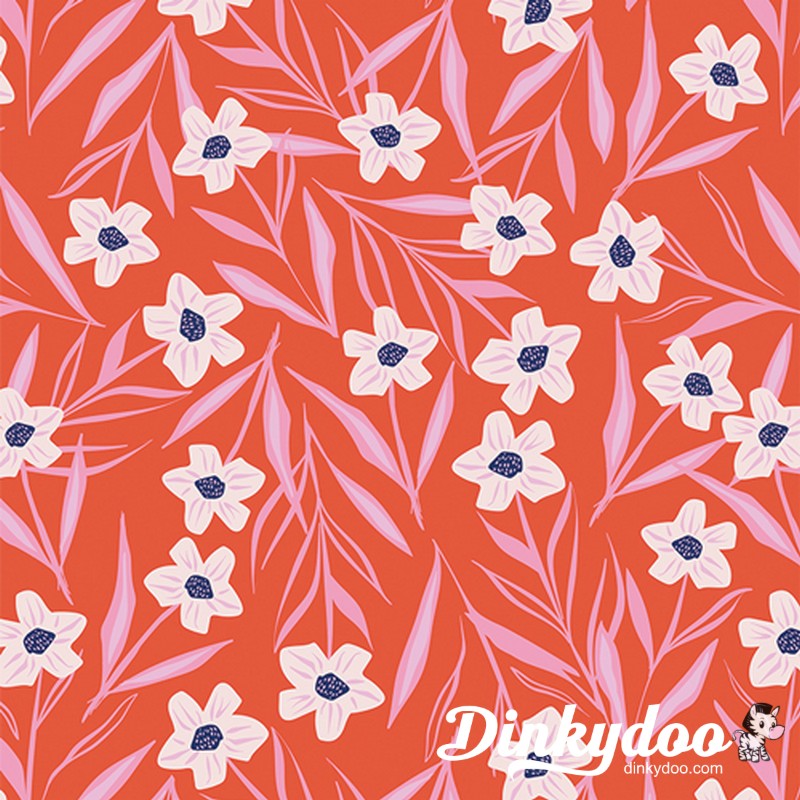 Periwinkle Periwinkles Eternal Art Gallery Fabrics Dinkydoo Fabrics