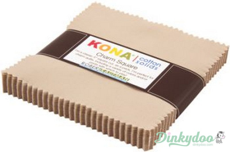 Kona Solids - Parchment - Charm Pack - Robert Kaufman